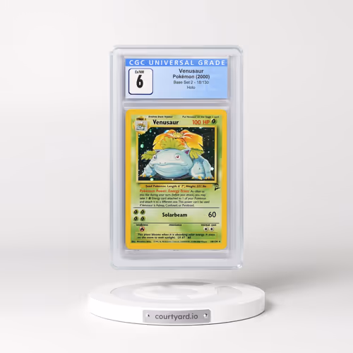 2000 Base Set 2 #18/130 Venusaur - Holo (CGC 6 EX-NM)