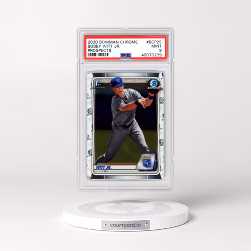 2020 Bowman Chrome Prospects #BCP25 Bobby Witt Jr. (PSA 9 MINT)
