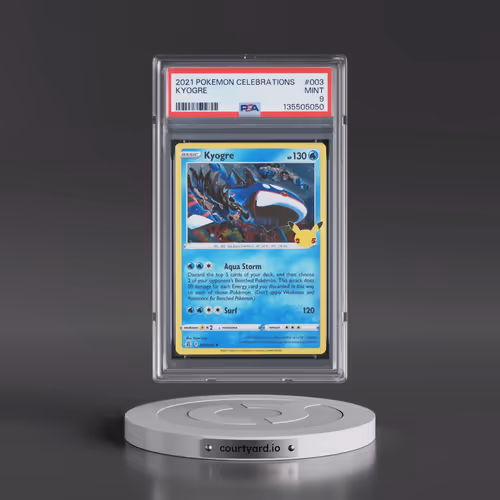 2021 Pokémon Celebrations #003 Kyogre (PSA 9 MINT)