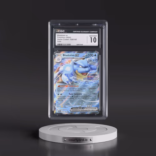 2024 Stellar Crown - SCR EN #030/142 Blastoise ex - Holo (CGC 10 GEM MINT)