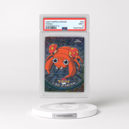 2000 Topps Chrome Pokémon T.V. #46 Paras (PSA 9 MINT)
