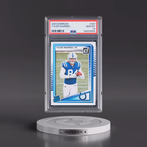 2025 Panini Donruss #337 Tyler Warren (PSA 10 GEM MINT)