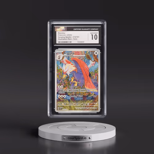 2024 Surging Sparks - SSP EN #214/191 Braviary - Illustration Rare Holo (CGC 10 GEM MINT)