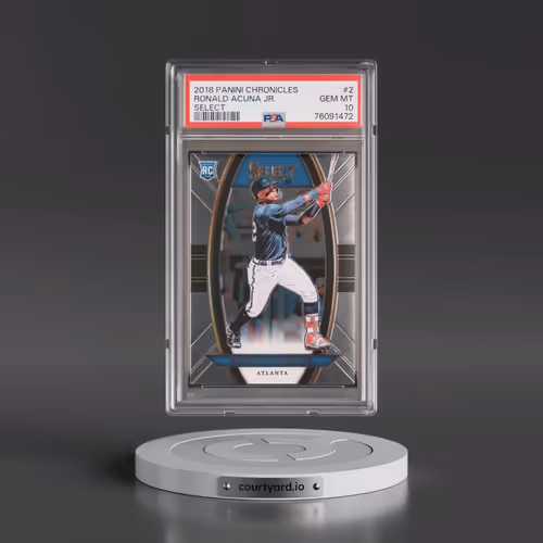 2018 Panini Chronicles Select #2 Ronald Acuna Jr. (PSA 10 GEM MINT)