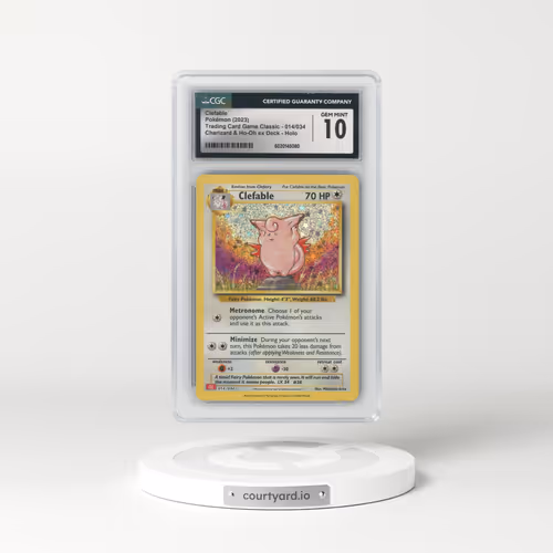 2023 Trading Card Game Classic - CLV, CLC, CLB #014/034 Clefable - Charizard & Ho-Oh ex Deck - CLC Holo (CGC 10 GEM MINT)