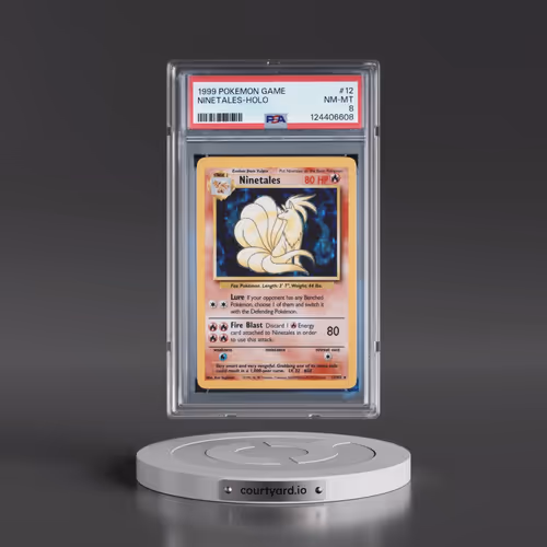 1999 Pokémon Game #12 Ninetales - Holo (PSA 8 NM-MT)