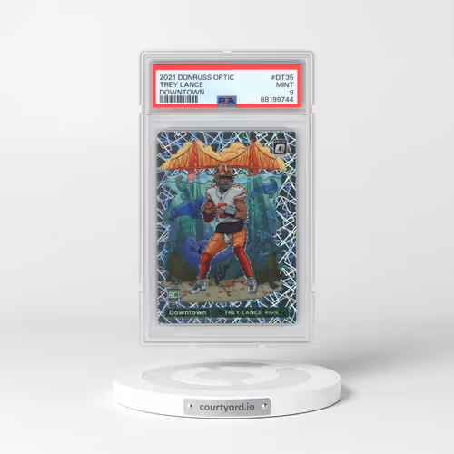 2021 Panini Donruss Optic Downtown #DT35 Trey Lance (PSA 9 MINT)