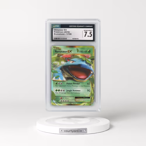2016 Evolutions #1/108 Venusaur EX - Holo (CGC 7.5 NM+)