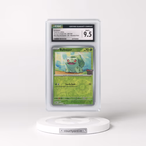 2023 Scarlet & Violet 151 - MEW EN #001/165 Bulbasaur - Reverse Holo Best Buy Exclusive - US (CGC 9.