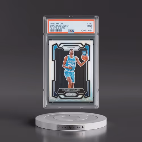 2023 Panini Prizm #152 Brandon Miller - Silver Prizm (PSA 9 MINT)