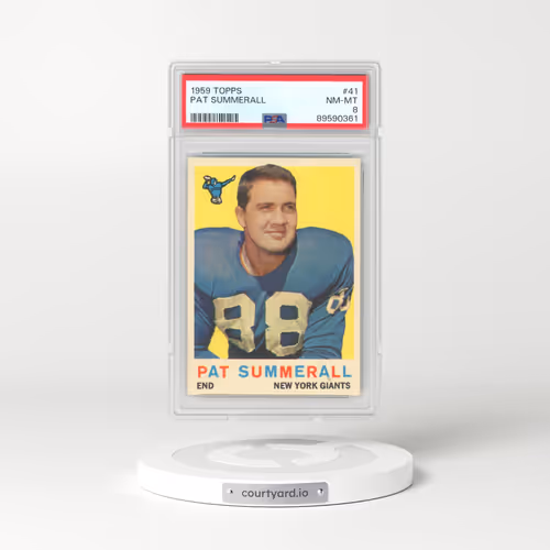 1959 Topps #41 Pat Summerall (PSA 8 NM-MT)