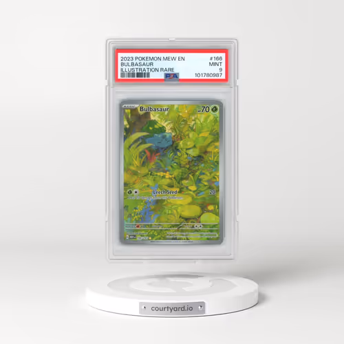 2023 Pokémon Mew EN-151 #166 Bulbasaur - Illustration Rare (PSA 9 MINT)