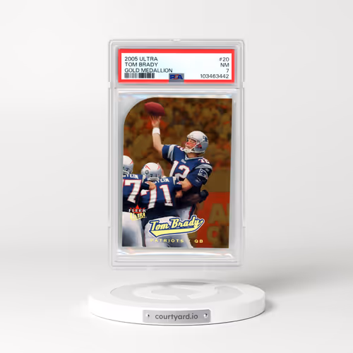 2005 Ultra #20 Tom Brady - Gold Medallion (PSA 7 NM)