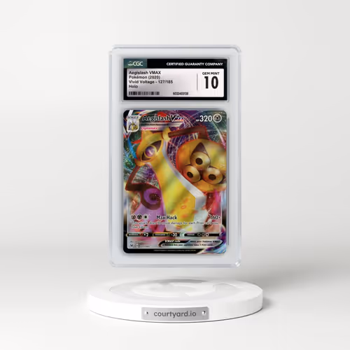 2020 Vivid Voltage #127/185 Aegislash VMAX - Holo (CGC 10 GEM MINT)