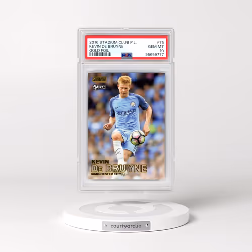 2016 Stadium Club Premier League #75 Kevin de Bruyne - Gold Foil (PSA 10 GEM MINT)