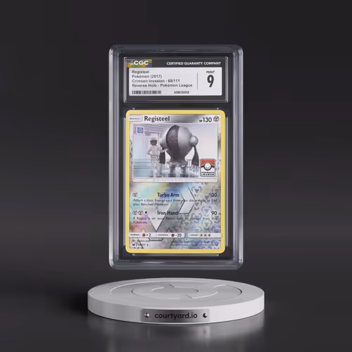 2017 Crimson Invasion #68/111 Registeel - Reverse Holo Pokémon League (CGC 9 MINT)