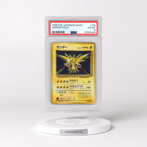 1996 Pokémon Basic #145 Zapdos - Holo (PSA 6 EX-MT)