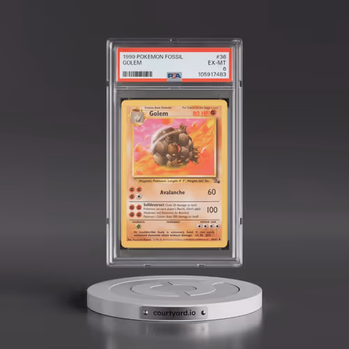 1999 Pokémon Fossil #36 Golem (PSA 6 EX-MT)