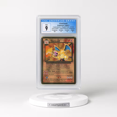 2021 Celebrations - Classic Collection #4/102 Charizard - Gold Metal - Celebrations Ultra-Premium Collection (CGC 9 MINT)