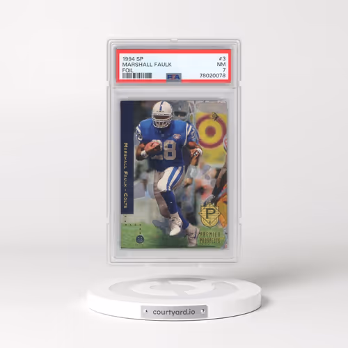 1994 SP #3 Marshall Faulk - Foil (PSA 7 NM)
