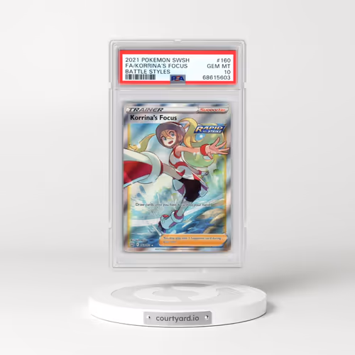 2021 Pokémon Sword & Shield Battle Styles #160 Korrina's Focus - Full Art (PSA 10 GEM MINT)