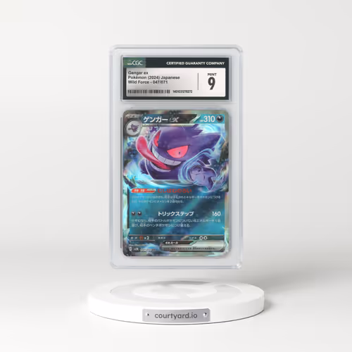 2024 Japanese Wild Force #47 Gengar EX - Holo (CGC 9 MINT)