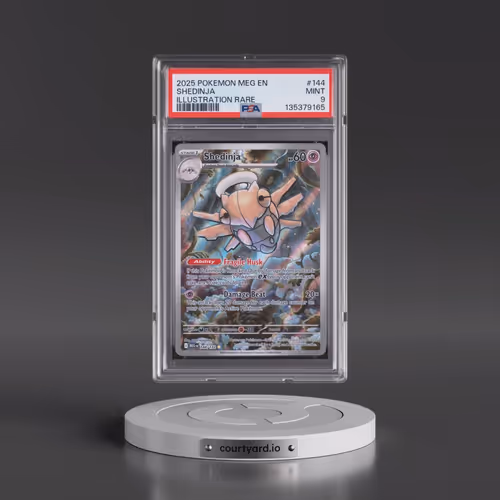 2025 Pokémon Meg EN-Mega Evolution #144 Shedinja - Illustration Rare (PSA 9 MINT)