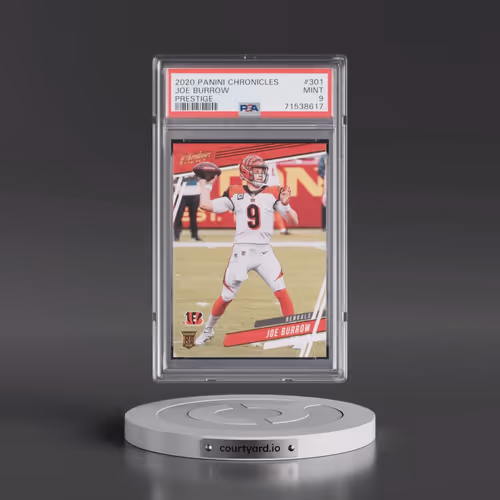 2020 Panini Chronicles Prestige #301 Joe Burrow (PSA 9 MINT)