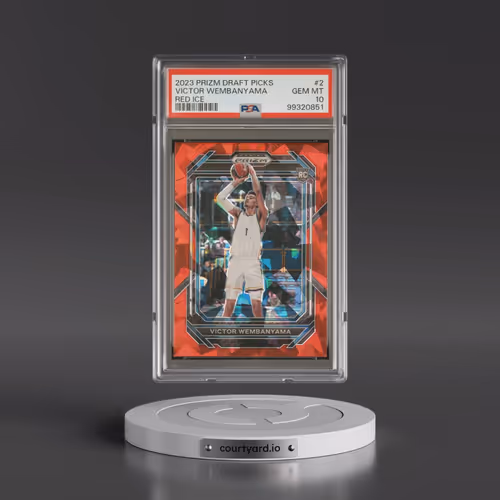 2023 Panini Prizm Draft Picks #2 Victor Wembanyama - Red Ice (PSA 10 GEM MINT)