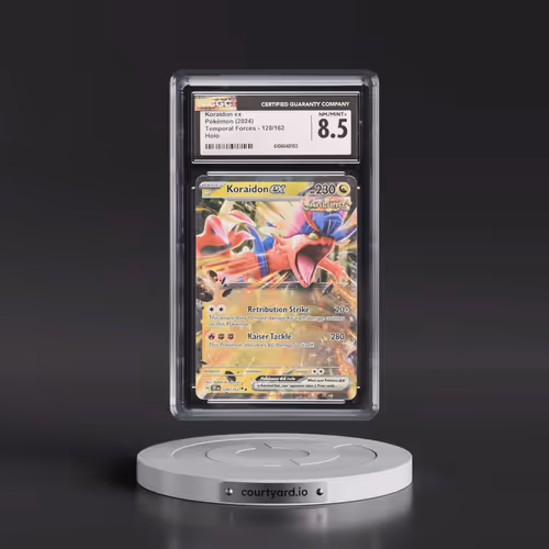 2024 Pokémon Tef EN-Temporal Forces #120 Koraidon EX - Holo (CGC 8.5 NM-MT+)