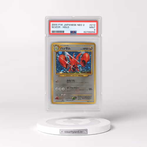 2000 Pokémon Neo 2 #212 Scizor - Holo (PSA 9 MINT)
