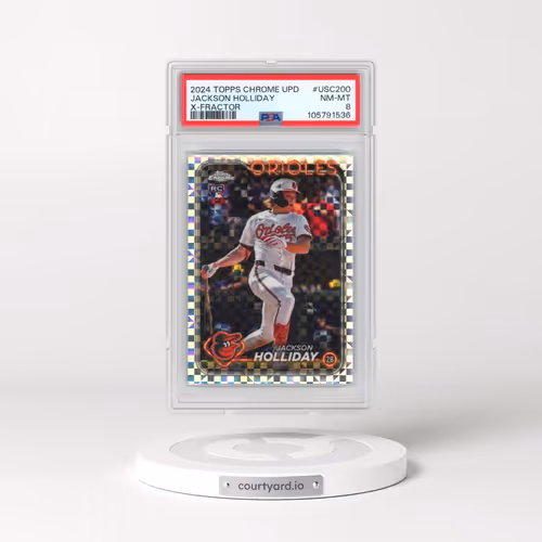 2024 Topps Chrome Update #USC200 Jackson Holliday - X-Fractor (PSA 8 NM-MT)