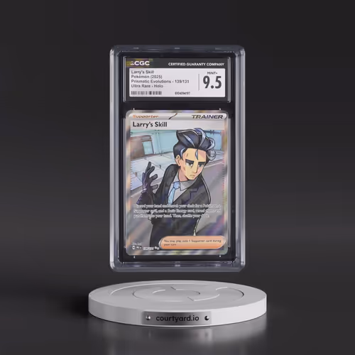 2025 Pokémon Pre EN-Prismatic Evolutions #139 Larry's Skill - Ultra Rare (CGC 9.5 MINT+)