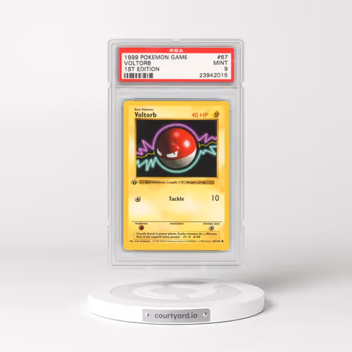 1999 Pokémon Game #67 Voltorb - 1st Edition (PSA 9 MINT)