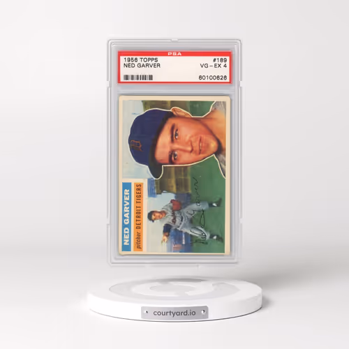 1956 Topps #189 Ned Garver (PSA 4 VG-EX)