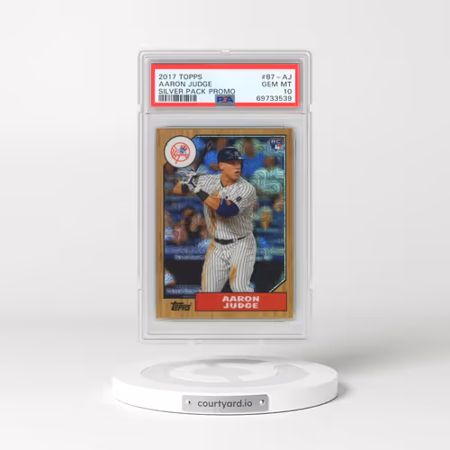 2017 Topps Silver Pack Promo #87-AJ Aaron Judge (PSA 10 GEM MINT)