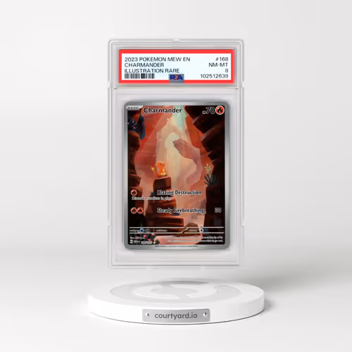 2023 Pokémon Mew EN-151 #168 Charmander - Illustration Rare (PSA 8 NM-MT)