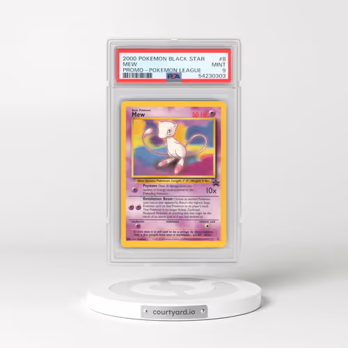 2000 Pokémon Promo Black Star #8 Mew - Pokemon League (PSA 9 MINT)