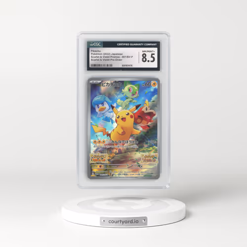 2022 Scarlet & Violet Promos #001/SV-P Pikachu - Scarlet & Violet Pre-Order (CGC 8.5 NM-MT+)