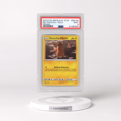2019 Pokémon SM Black Star Promo #SM194 Detective Pikachu - Holo (PSA 9 MINT)