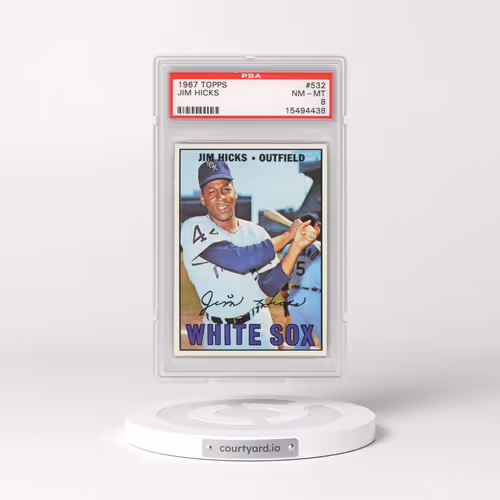 1967 Topps #532 Jim Hicks (PSA 8 NM-MT)