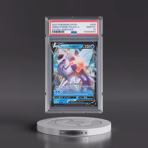 2022 Pokémon Sword & Shield Astral Radiance #039 Origin Forme Palkia V - Holo (PSA 10 GEM MINT)