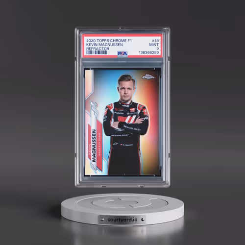 2020 Topps Chrome Formula 1 #18 Kevin Magnussen - Refractor (PSA 9 MINT)