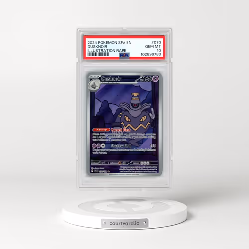 2024 Pokémon Sfa EN-Shrouded Fable #070 Dusknoir - Illustration Rare (PSA 10 GEM MINT)