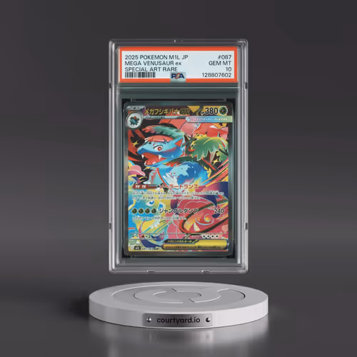2025 Pokémon M1l-Mega Brave #087 Mega Venusaur EX - Holo Special Art Rare (PSA 10 GEM MINT)