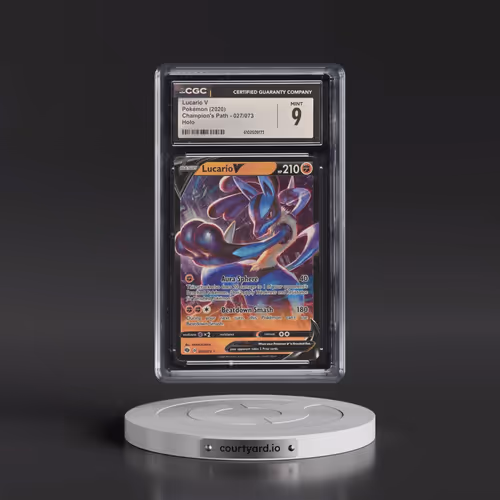 2020 Champion's Path #027/073 Lucario V - Holo (CGC 9 MINT)