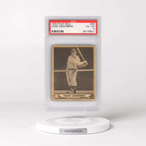 1940 Play Ball #40 Hank Greenberg (PSA 4 VG-EX)