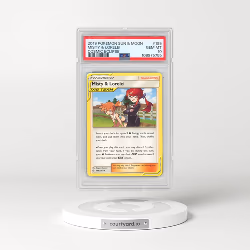 2019 Pokémon Sun & Moon Cosmic Eclipse #199 Misty & Lorelei (PSA 10 GEM MINT)
