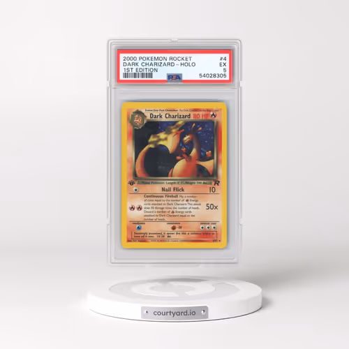 2000 Pokémon Rocket #4 Dark Charizard - 1st Edition Holo (PSA 5 EX)