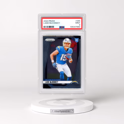 2024 Panini Prizm #365 Ladd McConkey (PSA 9 MINT)
